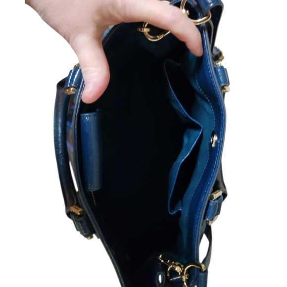 Tory Burch Blue & Green Patterned Women's Bag - Picture 6 of 9